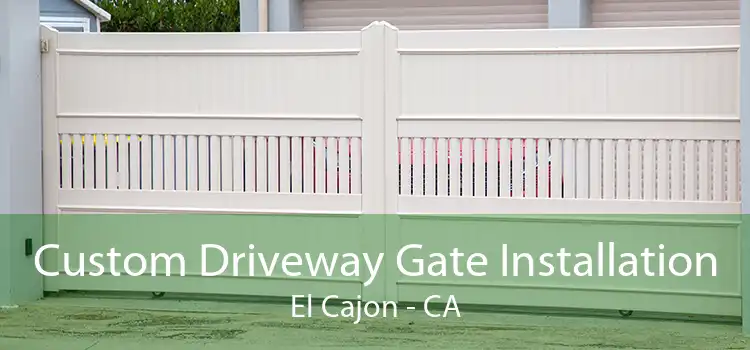 Custom Driveway Gate Installation El Cajon - CA