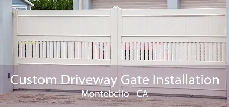 Custom Driveway Gate Installation Montebello - CA