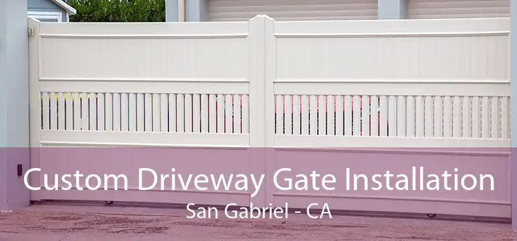 Custom Driveway Gate Installation San Gabriel - CA