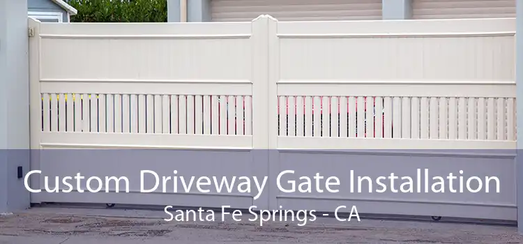 Custom Driveway Gate Installation Santa Fe Springs - CA