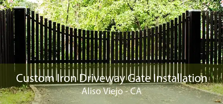 Custom Iron Driveway Gate Installation Aliso Viejo - CA