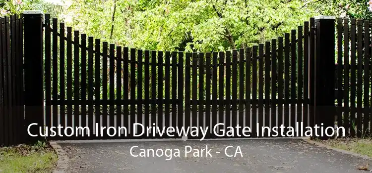 Custom Iron Driveway Gate Installation Canoga Park - CA