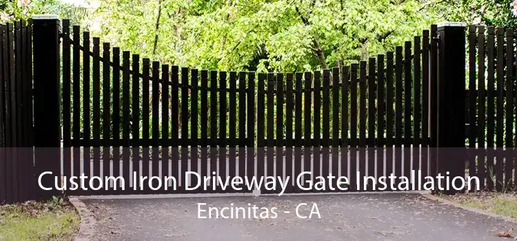 Custom Iron Driveway Gate Installation Encinitas - CA