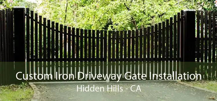 Custom Iron Driveway Gate Installation Hidden Hills - CA