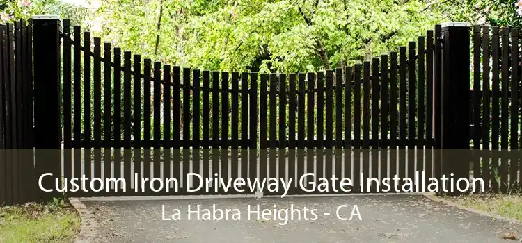 Custom Iron Driveway Gate Installation La Habra Heights - CA