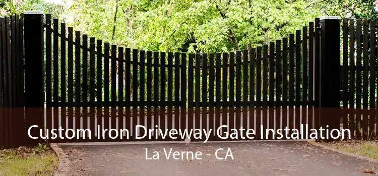 Custom Iron Driveway Gate Installation La Verne - CA