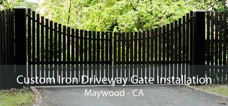 Custom Iron Driveway Gate Installation Maywood - CA