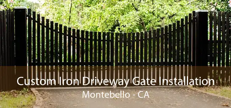 Custom Iron Driveway Gate Installation Montebello - CA