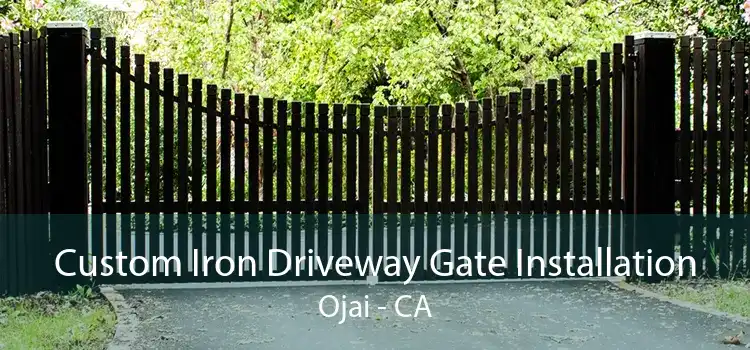 Custom Iron Driveway Gate Installation Ojai - CA