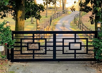 Custom Swing Driveway Gate Installation