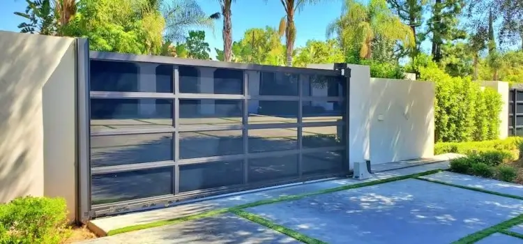 Custom Glass Driveway Gate Installation Near Me in Tarzana, CA