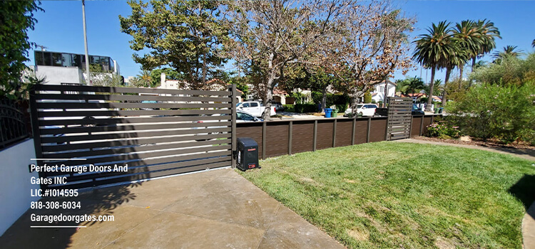 Custom Wrought Iron Driveway Gate Installation in Monterey Park, CA